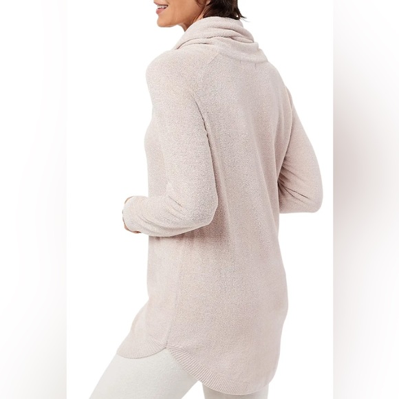 Barefoot Dreams Cozy Chic Ultra Lite Coastal Cowl Neck Tunic in Rose Bud Size S - Picture 2 of 5